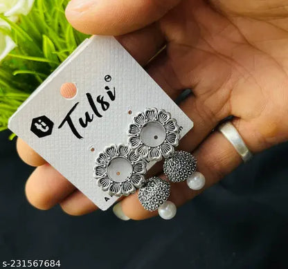 Silver Plated Earrings ( Combo Of 6 )